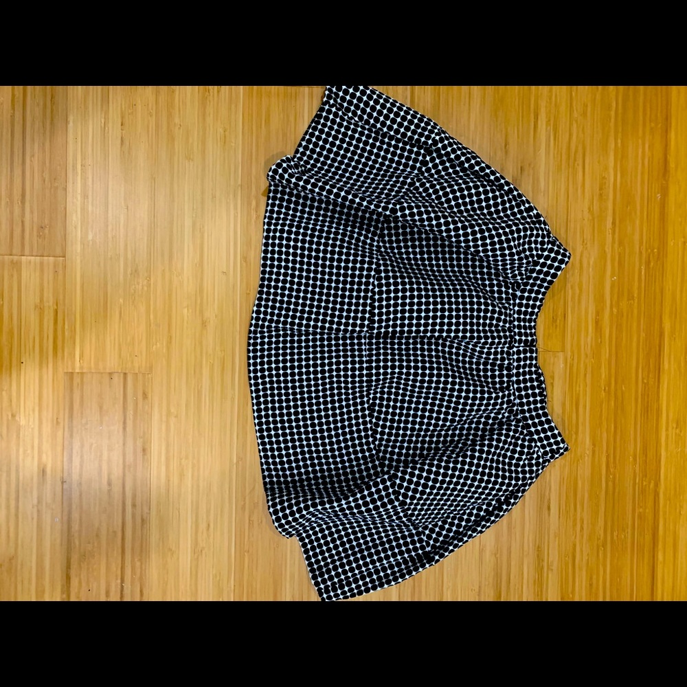Black & White Circle Skater Skirt